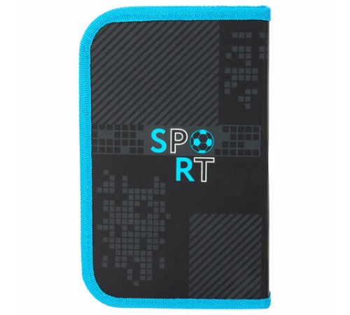 Пенал ЮНЛАНДИЯ, 1 отделение, картон с эффектом soft-touch, 19х11 см, 