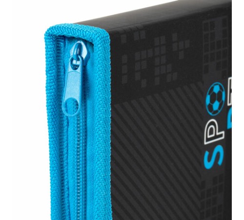 Пенал ЮНЛАНДИЯ, 1 отделение, картон с эффектом soft-touch, 19х11 см, 