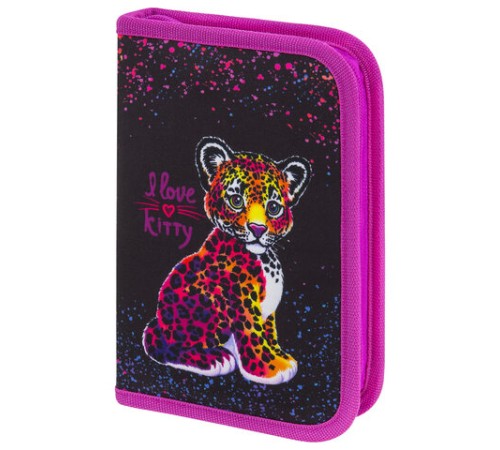 Пенал BRAUBERG с наполнением, 1 отделение, 1 откидная планка, 24 предмета, 21х14 см, 