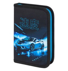 Пенал BRAUBERG с наполнением, 1 отделение, 1 откидная планка, 24 предмета, 21х14 см, 