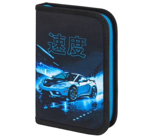 Пенал BRAUBERG с наполнением, 1 отделение, 1 откидная планка, 24 предмета, 21х14 см, 