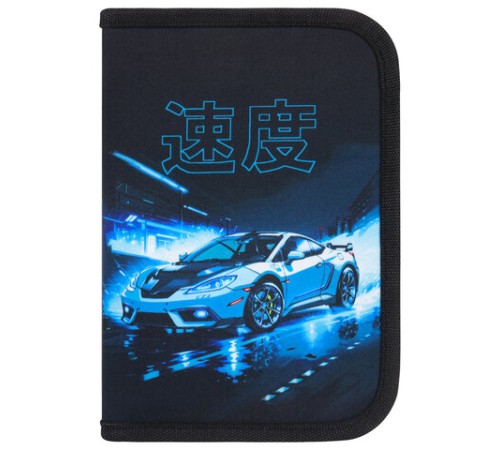 Пенал BRAUBERG с наполнением, 1 отделение, 1 откидная планка, 24 предмета, 21х14 см, 