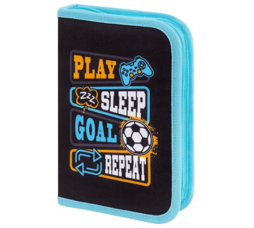 Пенал BRAUBERG с наполнением, 1 отделение, 1 откидная планка, 24 предмета, 21х14 см, 