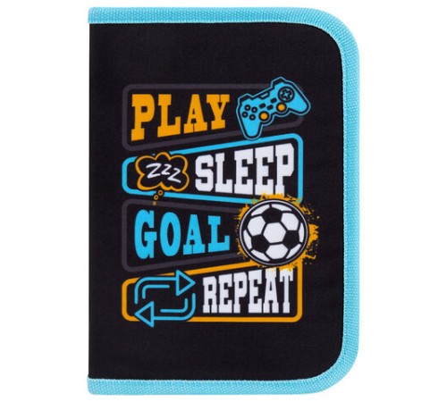 Пенал BRAUBERG с наполнением, 1 отделение, 1 откидная планка, 24 предмета, 21х14 см, 