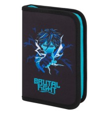 Пенал BRAUBERG с наполнением, 1 отделение, 1 откидная планка, 24 предмета, 21х14 см, 