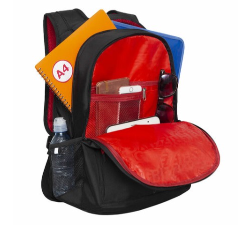 Рюкзак GRIZZLY школьный, анатомическая спинка, 2 отделения, для мальчиков, UNITY, 43х31х20 см, RU-331-1/1