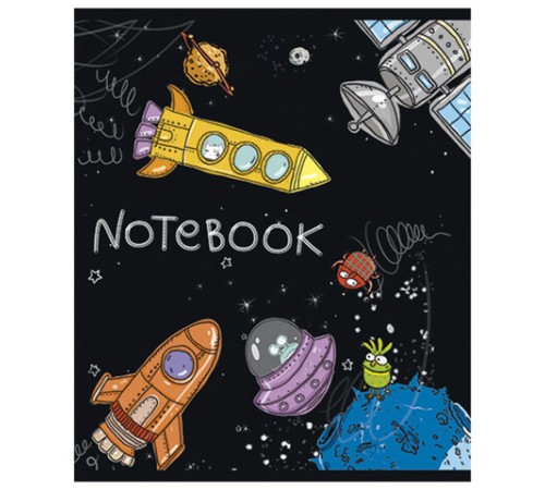 Тетрадь А5 48 л. ПЗБМ, скоба, клетка, конгрев, выборочный TWIN лак, 