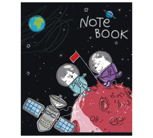 Тетрадь А5 48 л. ПЗБМ, скоба, клетка, конгрев, выборочный TWIN лак, 