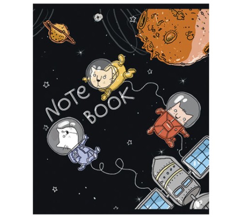 Тетрадь А5 48 л. ПЗБМ, скоба, клетка, конгрев, выборочный TWIN лак, 