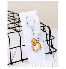 Брелок-подвеска акриловый, 4х3 см, АССОРТИ