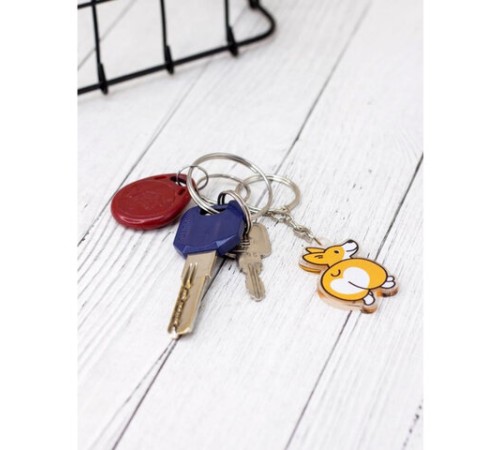 Брелок-подвеска акриловый, 4х3 см, АССОРТИ