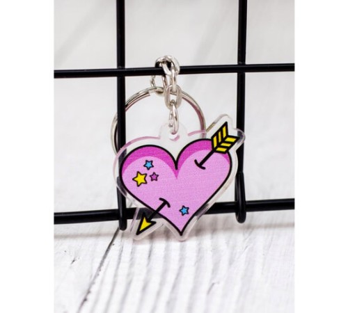 Брелок-подвеска акриловый, 4х3 см, АССОРТИ