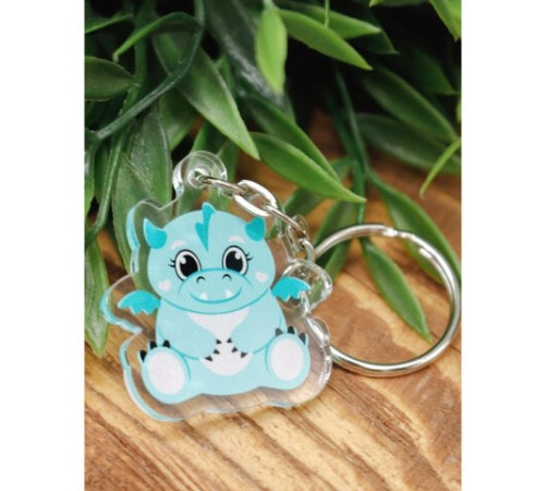 Брелок-подвеска акриловый, 4х3 см, АССОРТИ