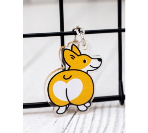 Брелок-подвеска акриловый, 4х3 см, АССОРТИ