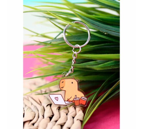 Брелок-подвеска акриловый, 4х3 см, АССОРТИ