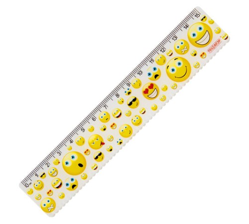 Линейка пластиковая 15 см, ПИФАГОР 