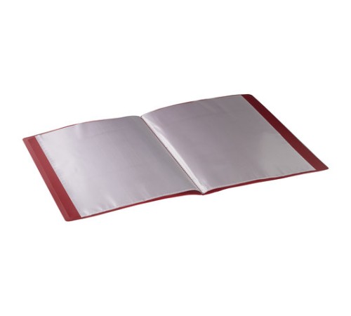 Папка 10 вкладышей BRAUBERG стандарт, красная, 0,6 мм, 221590