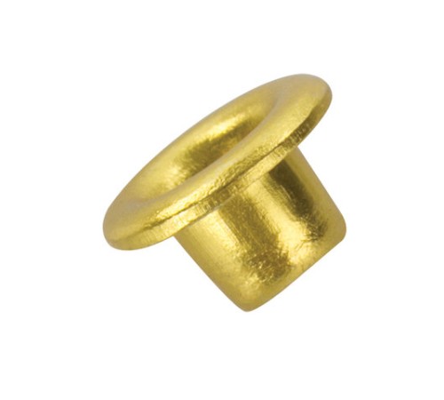 Люверсы BRAUBERG, КОМПЛЕКТ 250 шт., внутренний диаметр 4,8 мм, длина 4,6 мм, золотистые, 227793