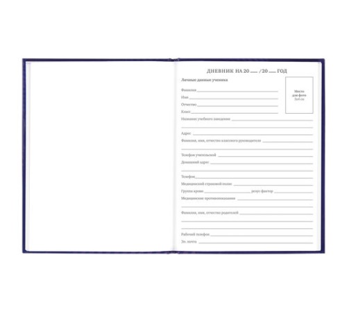 Дневник 5-11 класс 48 л., твердый, BRAUBERG, глянцевая ламинация, с подсказом, 