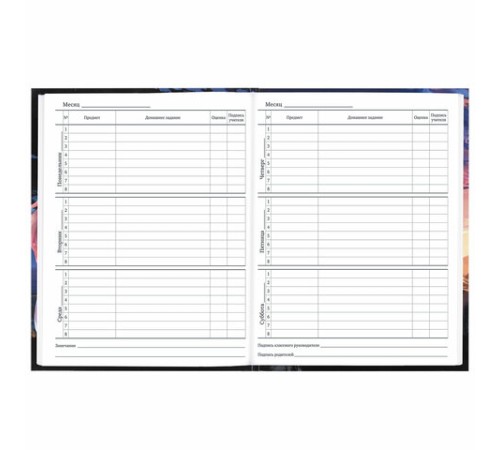 Дневник 1-11 класс 40 л., твердый, BRAUBERG, глянцевая ламинация, 