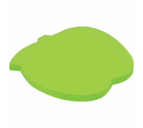 Блок самоклеящийся (стикеры), фигурный BRAUBERG, НЕОНОВЫЙ 