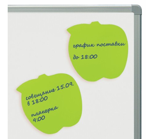 Блок самоклеящийся (стикеры), фигурный BRAUBERG, НЕОНОВЫЙ 