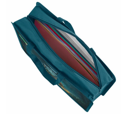 Папка на молнии с ручками BRAUBERG KIDS А4, 1 отделение, пластик, 100 мм, 