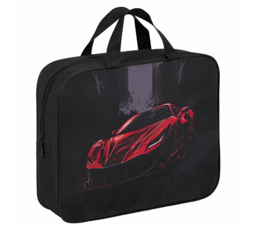 Папка на молнии с ручками BRAUBERG KIDS А4, 1 отделение, полиэстер, 80 мм, 