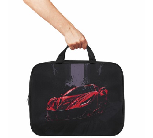 Папка на молнии с ручками BRAUBERG KIDS А4, 1 отделение, полиэстер, 80 мм, 