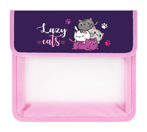 Папка для тетрадей ЮНЛАНДИЯ А5, пластик, 2 отделения, клапан на липучке, 