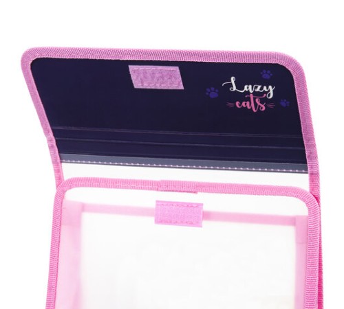 Папка для тетрадей ЮНЛАНДИЯ А5, пластик, 2 отделения, клапан на липучке, 