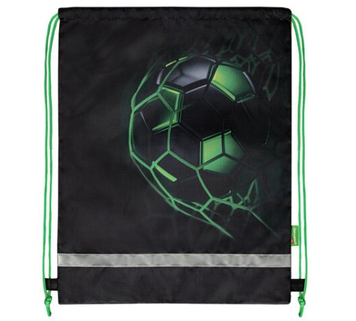 Мешок для обуви BRAUBERG KIDS, светоотражающая полоса, 46х36 см, 