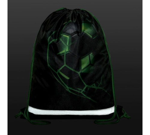 Мешок для обуви BRAUBERG KIDS, светоотражающая полоса, 46х36 см, 