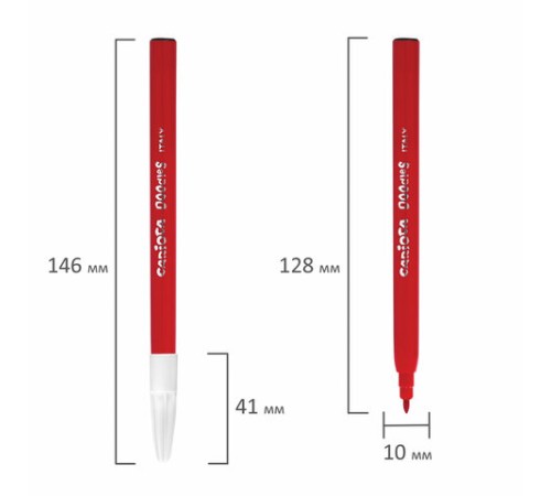 Фломастеры CARIOCA (Италия) 