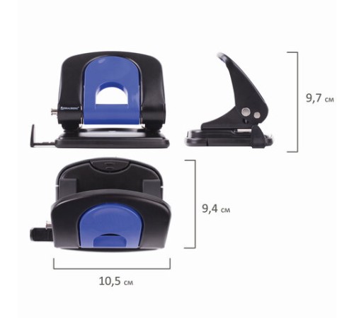 Дырокол металлический BRAUBERG 