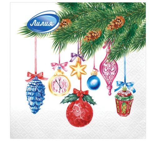 Салфетки бумажные 20 шт., 33х33 см, 