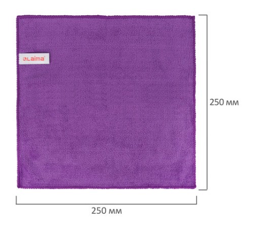 Салфетка из МИКРОФИБРЫ универсальная 25х25 см, КОМПЛЕКТ 2 шт., MULTI FIBER ULTRA, 280 г/м2, LAIMA, 607789