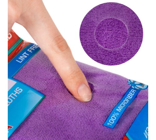 Салфетка из МИКРОФИБРЫ универсальная 25х25 см, КОМПЛЕКТ 2 шт., MULTI FIBER ULTRA, 280 г/м2, LAIMA, 607789