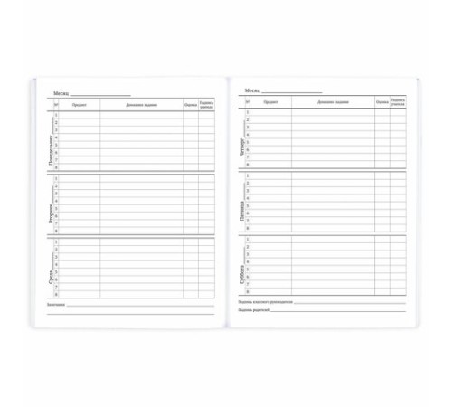 Дневник 1-11 класс 40 л., на скобе, ПИФАГОР, обложка картон, 