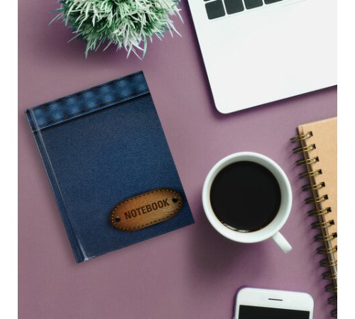 Блокнот МАЛЫЙ ФОРМАТ 110х147 мм А6, 80 л., твердый переплет, ламинированная обложка, клетка, STAFF, 