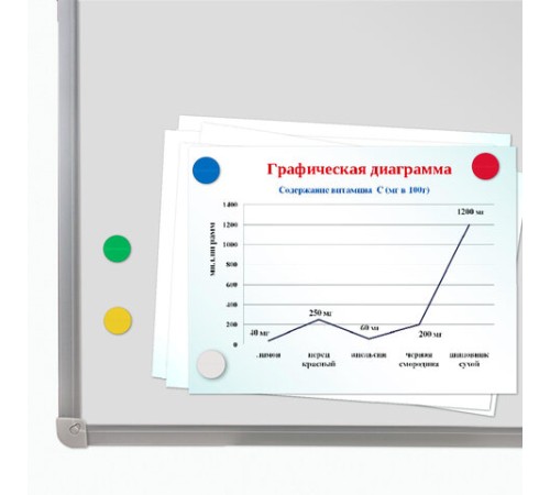 Магниты МОЩНЫЕ 30 мм, НАБОР 5 шт., ассорти, BRAUBERG 