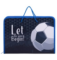 Папка для труда на молнии с ручками ПИФАГОР А4, 1 отделение, пластик, органайзер, 