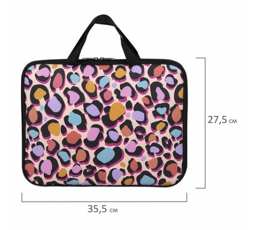 Папка на молнии с ручками BRAUBERG А4, 1 отделение, полиэстер, 20 мм, 