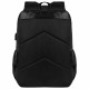 Рюкзак BRAUBERG FUSION универсальный, USB-порт, черный с белыми вставками, 45х31х15 см, 271657