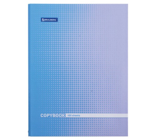 Тетрадь на кольцах БОЛЬШАЯ А4 (225х300 мм), 100 листов, твердый картон, клетка, BRAUBERG, Градиент, 403272