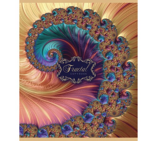 Тетрадь А5, 48 л., ПЗБМ, скоба, клетка, фольга, выборочный TWIN лак, 