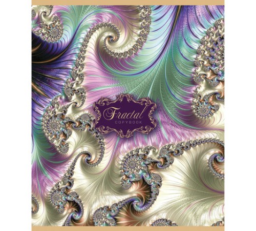 Тетрадь А5, 48 л., ПЗБМ, скоба, клетка, фольга, выборочный TWIN лак, 