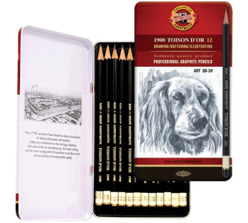 Карандаши чернографитные KOH-I-NOOR 