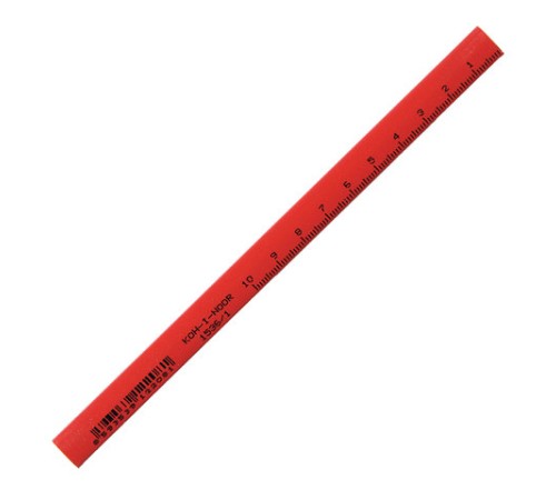 Карандаш столярный KOH-I-NOOR, 1 шт., B, грифель 5х2 мм, корпус красный, 0153600100177