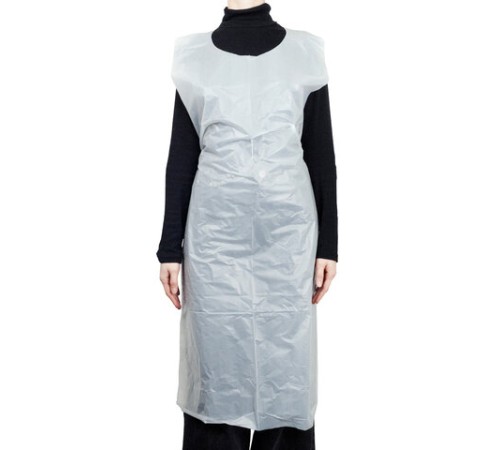 Фартуки полиэтиленовые, КОМПЛЕКТ 100шт, одноразовые, ЭКСТРА, 81х125, 15мкм, ELEGREEN,, ФКб-Пэ81/125Эк